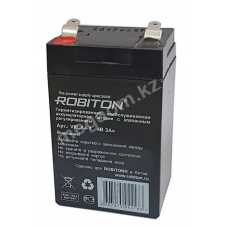 Аккумулятор 4V 3Ah Robiton VRLA4-3 4V 3Ah, 48,2х38,4х81 мм