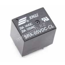 SRA-05VDC-CL  24V , 20A , 5pin Размеры - 15,5 х 12 х 13,5 мм.