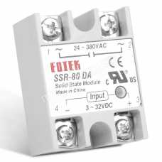 Твердотельное реле FOTEK SSR-80DA 24-380VAC Input 3-32VDC  RoHS