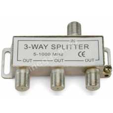 Делитель спутниковый на 3,  3-WAY  Splitter 5-1000MHz