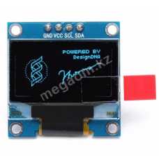 OLED-дисплей 0.96,128х64 на SSD1306, 4pin, I2С Blue  голубой