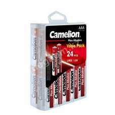 Батарейка  CAMELION, Plus Alkaline, AAA, 1.5V, 1150 mAh, 24шт.  в пластиковом кейсе Цена за упаковку