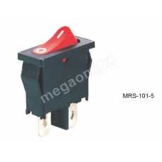 MRS-101-5 (KCD2-401)  Мини переключатель без подсветки (6 А 250В)  (on-off) (  красный )