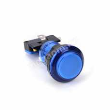 Кнопка d 32мм с LED подсветкой цветная синяя