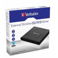 CD/DVD Verbatim   Внешний привод  Slim USB Чёрный