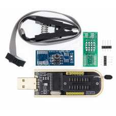 Программатор USB 24CXX 25CXX EEPROM СН341А  Программатор с прищепкой