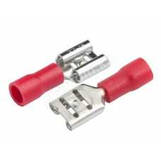 Разъем РпИм 1,25-250 (плоский) "мама" GRIM-1,25-7,4 Красный, 100 штук 