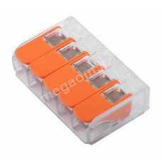 Клемма СМК 221-415 с рычагом 5х(0,08-4мм2) 