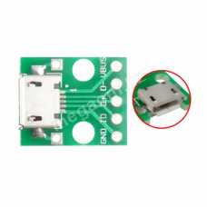 Micro USB DIP адаптер (разъем на плате) 5 PIN