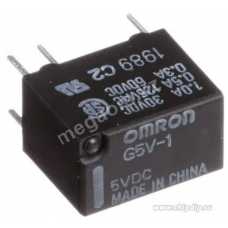 G5V-1-5VDC, Сигнальное реле 5VDC 1A SPDT (12,5x7,5x10мм) THT  1 переключ.  1A/125VAC SPDT