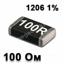SMD Резистор 100 Ом 1206 1% 0.25 Вт 