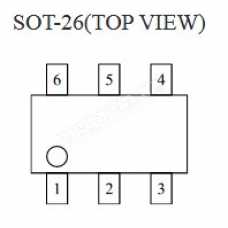 ELM53993A-S sot23-6 Dual P-channel MOSFET