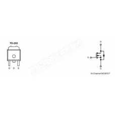 QN0406-VB, 40V 85A 5m@10V 1 N-Channel TO-252 MOSFETs ROHS
